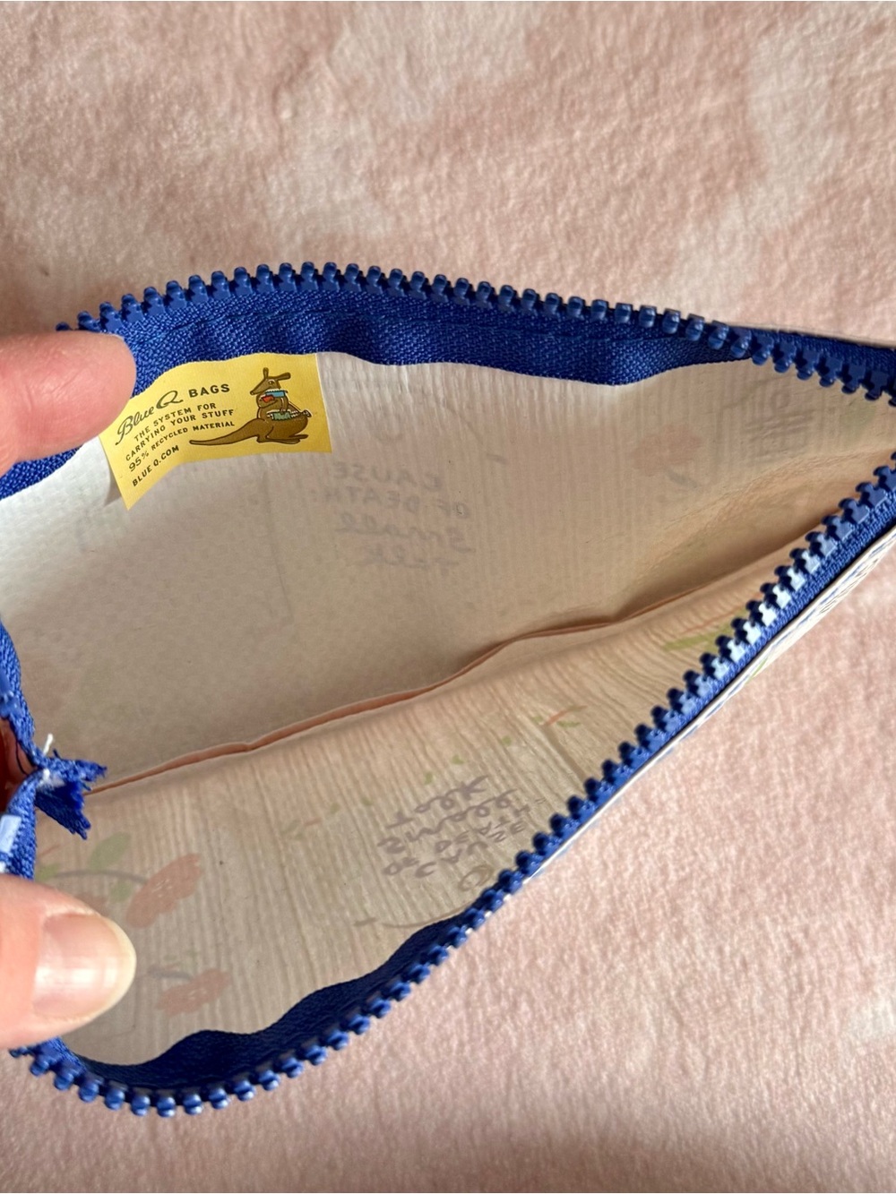 ✏️ Blue Q Pencil Case “Cause of Death: Small Talk” - Picture 2 of 3